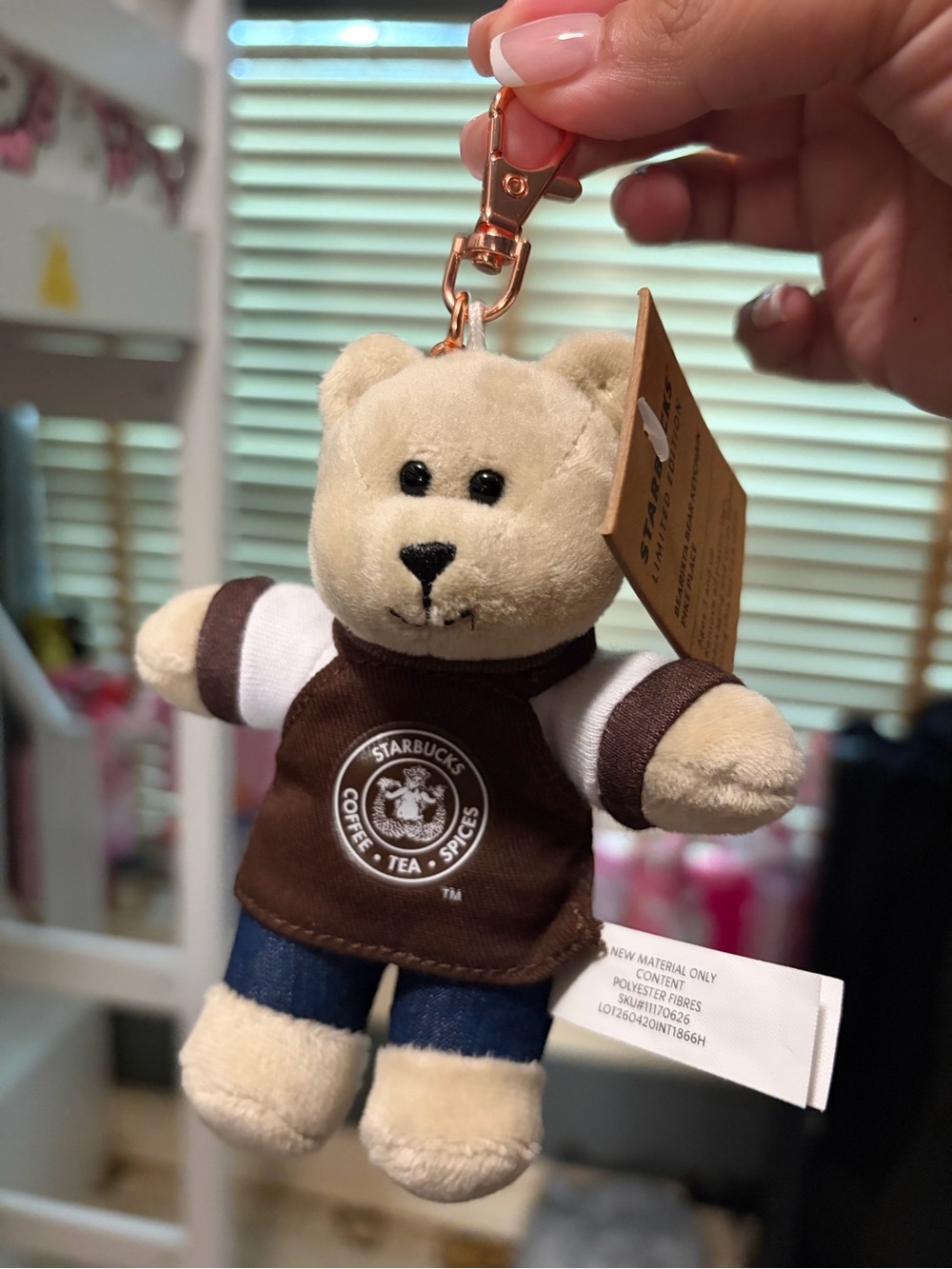 Starbucks bear keychain